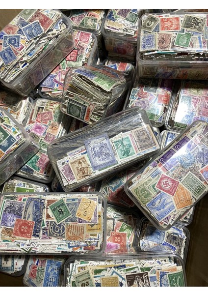 Damgalı Dünya Pulu Lotu 200 Adet - Yabancı Posta Pulu fırsatları