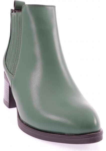 9007-2164-22K Kadin Çizgili Topuklu Kisa Bot fiyatları