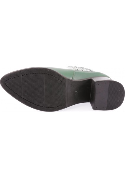 9007-2164-22K Kadin Çizgili Topuklu Kisa Bot indirimleri