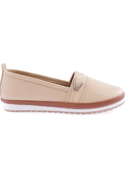 805-D-22Y Kadin Düz Yan V Toka Comfort Ayakkabi