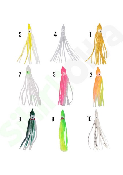 Octopus Frizzly 10.2 cm Silikon Ahtapot Yem