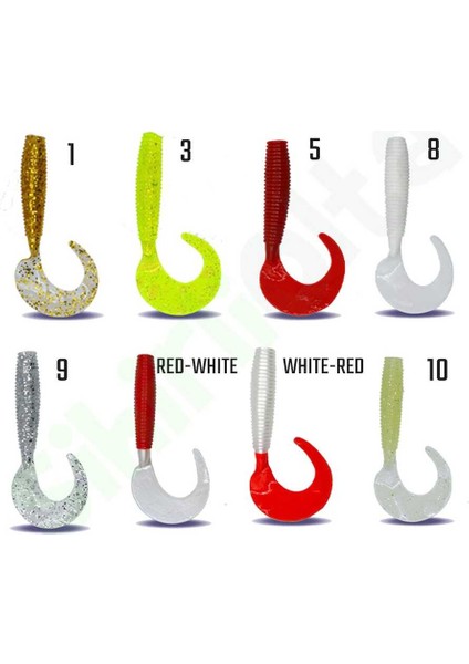 Runner Tail 8.2 cm Orak Kuyruk Silikon Yem