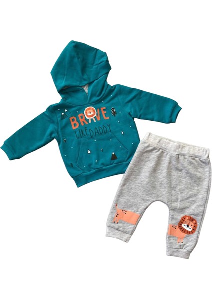 Baby Kapüşonlu Cepli Sweat Eşofman Takımı