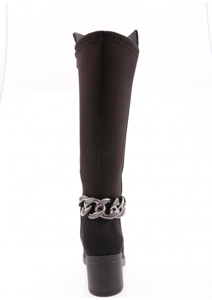 706-22K Kadin Bilek Zincir Detayli Arkasi Stretch Topuklu Çizme fırsatları