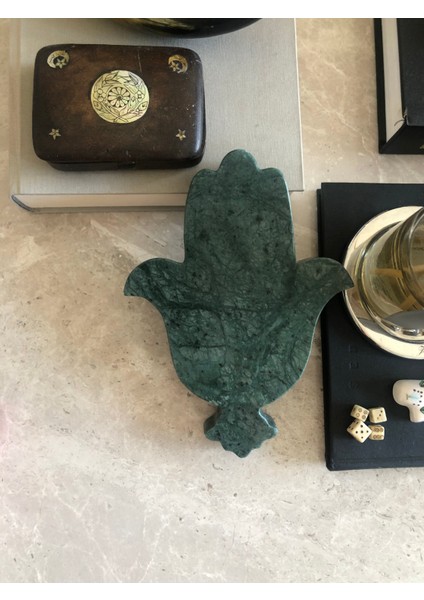 Lux & Marble Hams - Yeşil Mermer Fatma'nın Eli, Hamsa modelleri