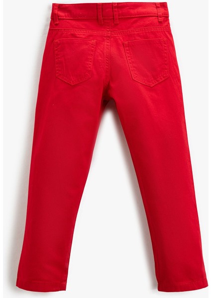 Chino Pantolon Cepli Slim Fit Pamuklu