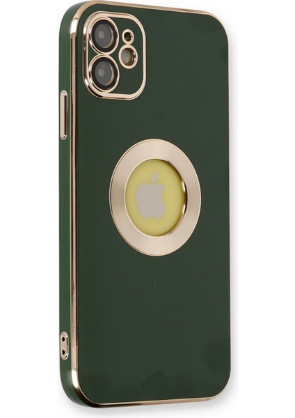 Iphone 12 Kılıf Store Silikon - Yeşil Nrmsa