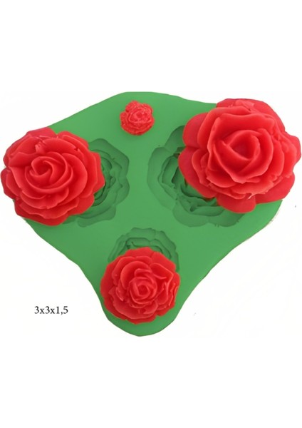 Dekoratif Kenar Şeklinde Silikon Şeker Hamuru Sabun ve Mum Kalıbı