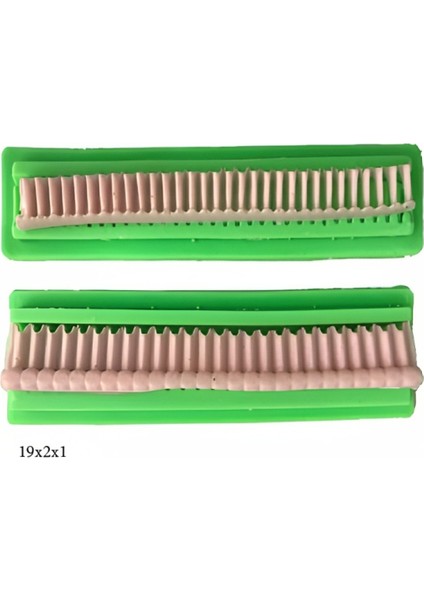 Dekoratif Kenar Şeklinde Silikon Şeker Hamuru Sabun ve Mum Kalıbı