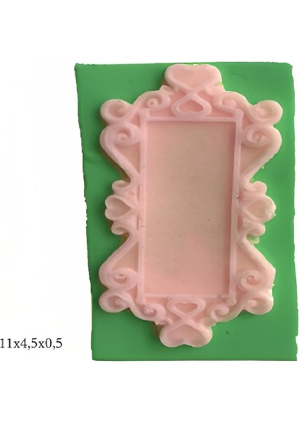 Dekoratif Kenar Şeklinde Silikon Şeker Hamuru Sabun ve Mum Kalıbı