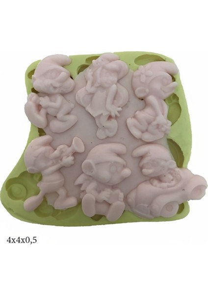 Dekoratif Kenar Şeklinde Silikon Şeker Hamuru Sabun ve Mum Kalıbı