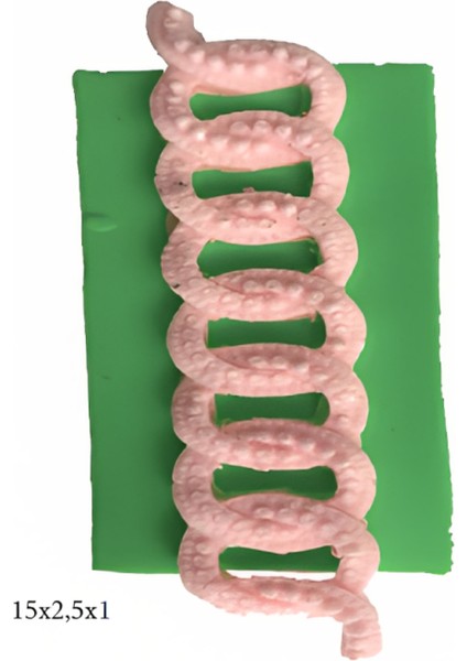 Dekoratif Kenar Şeklinde Silikon Şeker Hamuru Sabun ve Mum Kalıbı