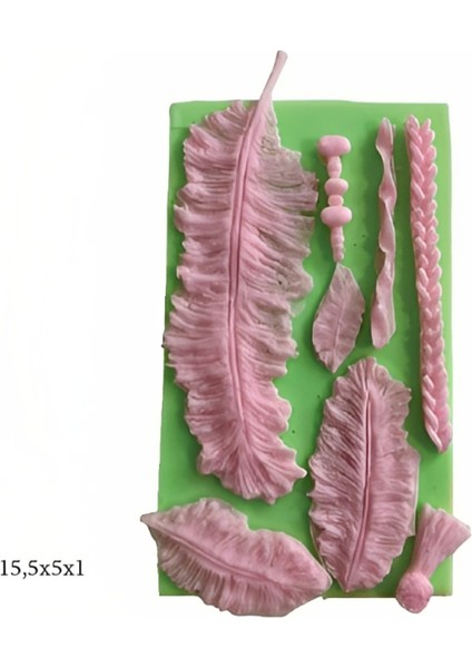 Dekoratif Kenar Şeklinde Silikon Şeker Hamuru Sabun ve Mum Kalıbı