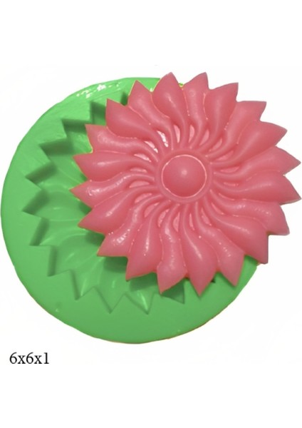 Dekoratif Kenar Şeklinde Silikon Şeker Hamuru Sabun ve Mum Kalıbı