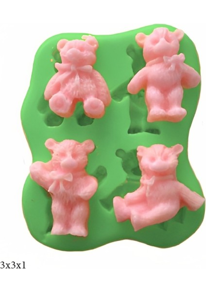 Dekoratif Kenar Şeklinde Silikon Şeker Hamuru Sabun ve Mum Kalıbı