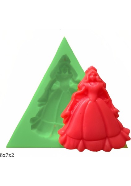 Dekoratif Kenar Şeklinde Silikon Şeker Hamuru Sabun ve Mum Kalıbı