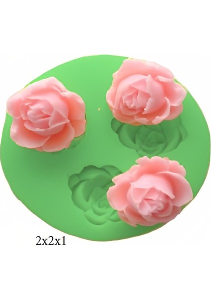 Çiçek Modelleri Silikon Şeker Hamuru Sabun ve Mum Kalıbı