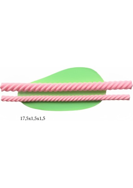 Dekoratif Kenar Şeklinde Silikon Şeker Hamuru Sabun ve Mum Kalıbı