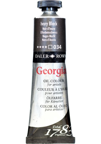 Georgian Yağlı Boya 38ML 035 Lamp Black