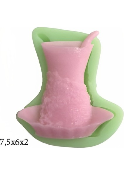 Beton Grubu Silikon Şeker Hamuru Dekor,sabun, Saksı ve Mum Kalıbı