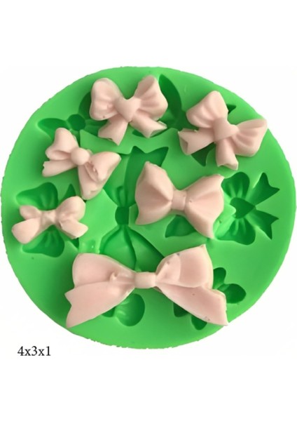 Dekoratif Kenar Şeklinde Silikon Şeker Hamuru Sabun ve Mum Kalıbı