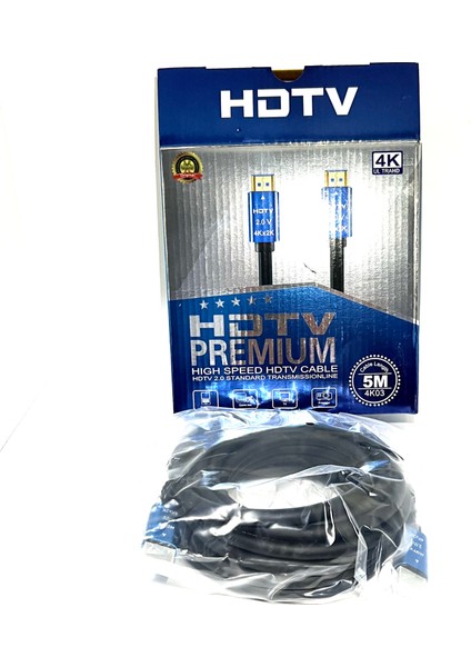 5 Metre HDMI Kablo 2.0V 4K Ultra Hd 4k*2k High Performance 19+1 Ethernet 5m HDMI Cable