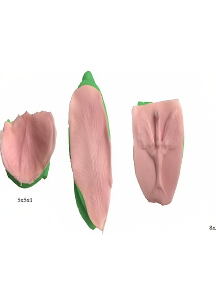 Dekoratif Kenar Şeklinde Silikon Şeker Hamuru Sabun ve Mum Kalıbı