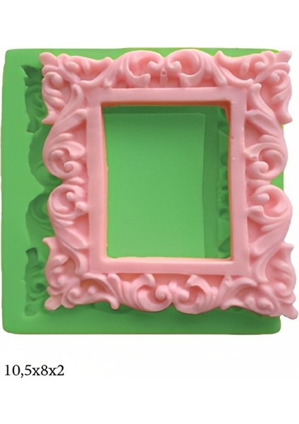 Dekoratif Kenar Şeklinde Silikon Şeker Hamuru Sabun ve Mum Kalıbı