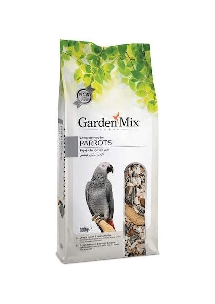 Gardenmix Platin Papağan Yemi 800 G x 5 Adet