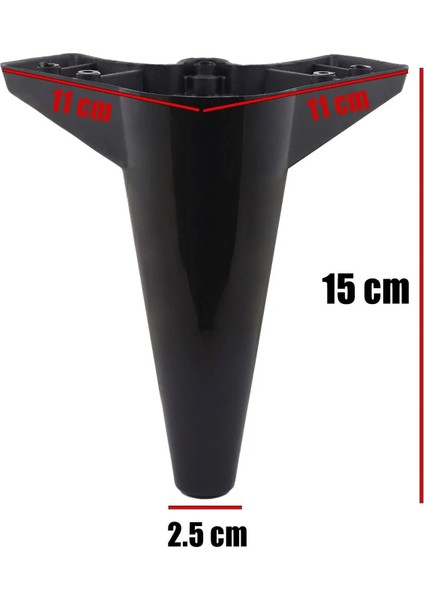 Asya Ayak Ceviz 15 cm Tv Ünitesi, Koltuk Altı , Dolap Ayağı, Koltuk Mobilya Yükseltici