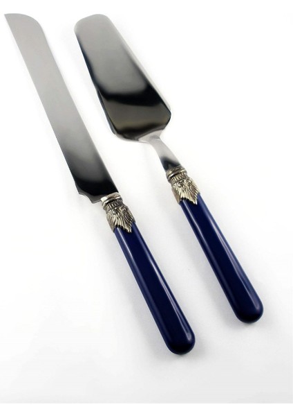 Classic Lacivert Pasta Servis Seti