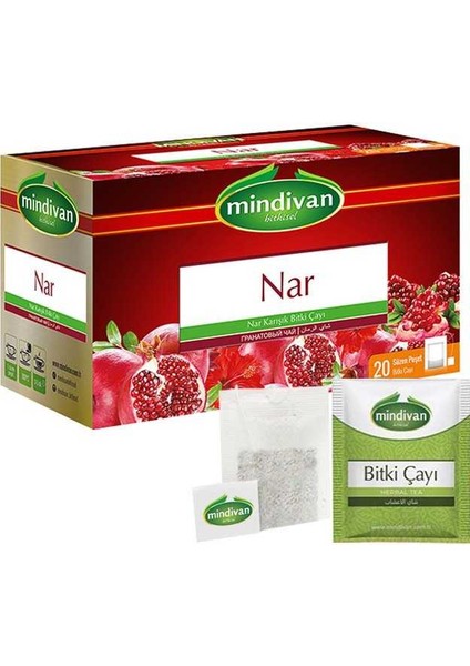 Nar Çayı 20 'li Premium Süzen Poşet