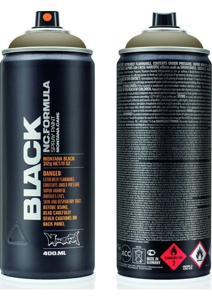 Black Seri 400 ml Sprey Boya BLK6630 Pan