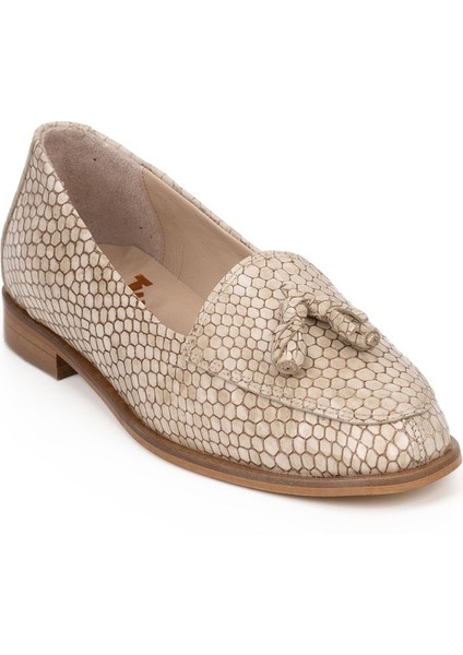 Kadın Hakiki Deri Günlük Şık Klasik Loafer Ayakkabı