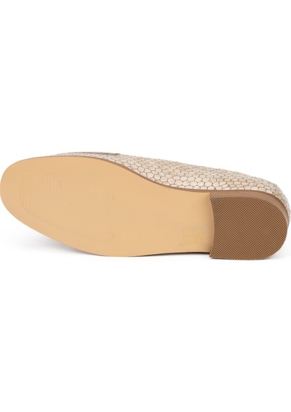 Kadın Hakiki Deri Günlük Şık Klasik Loafer Ayakkabı
