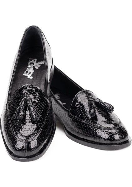 Kadın Hakiki Deri Günlük Şık Klasik Loafer Ayakkabı