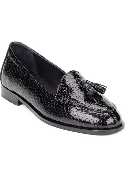 Kadın Hakiki Deri Günlük Şık Klasik Loafer Ayakkabı