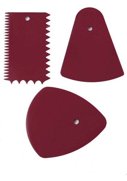 3lü Hamur Kesici Kazıyıcı Set