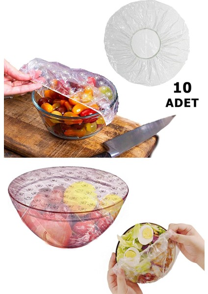 Gıda Koruyucu Tencere Tabak Bonesi 10'lu
