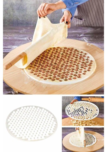 Petek Şekilli Xl Pratik Mantı Kalıbı Hamur Şekillendirici Kolay Mantı Hazırlama Kesme Aparatı