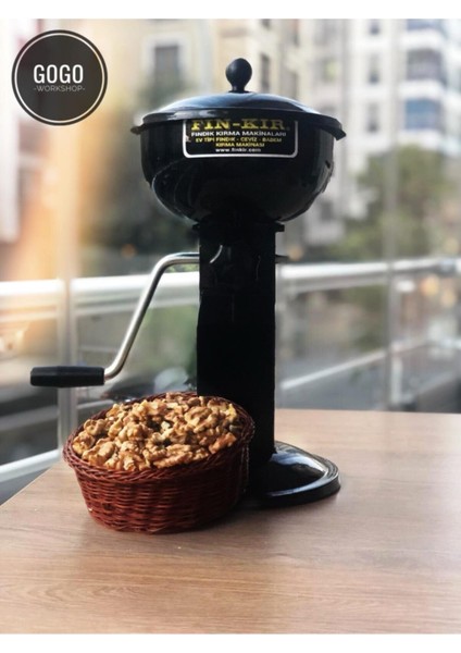 Siyah Ev Tipi Fındık, Ceviz, Badem, Kayısı Çekirdeği Kırma Makinesi Fın-Kır