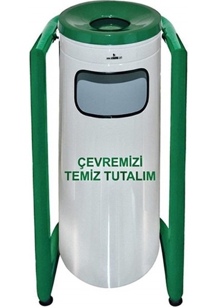 U Bahçe Tipi Çöp Kovası Krom PLX-3560-1