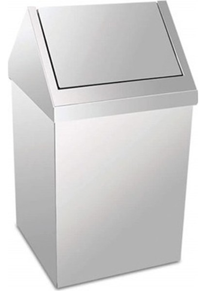 Krom Çatı Kapaklı Çöp Kovası 11 Lt PLX-3800-311
