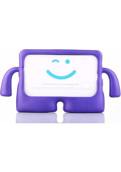 MTK Moveteck Apple Ipad 10. Nesil 10.9" Kılıf Emojili Çocuk Için Silikon Koruyucu Renkli Kollu Standlı Kılıf