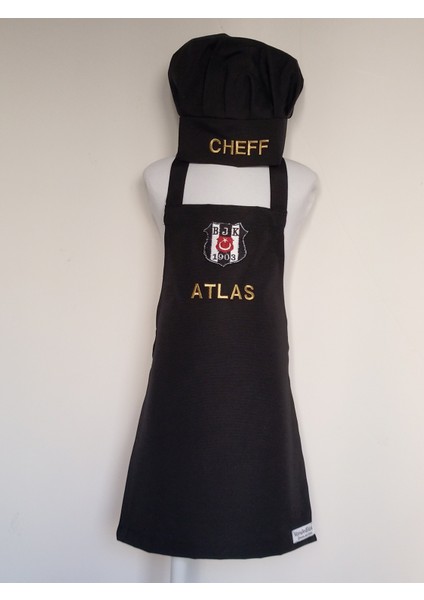 Çocuk Mutfak Önlüğü Takım Armalı Isme Özel 0-12 Yaş Beden modelleri