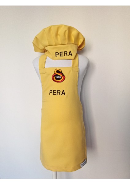 Çocuk Mutfak Önlüğü Takım Armalı Isme Özel 0-12 Yaş Beden modelleri