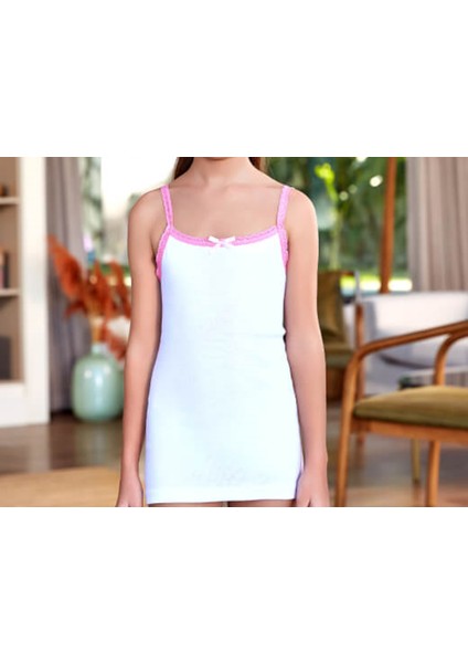 2515 Kız Çocuk Ip Askılı Ribana Atlet 8 Li Paket