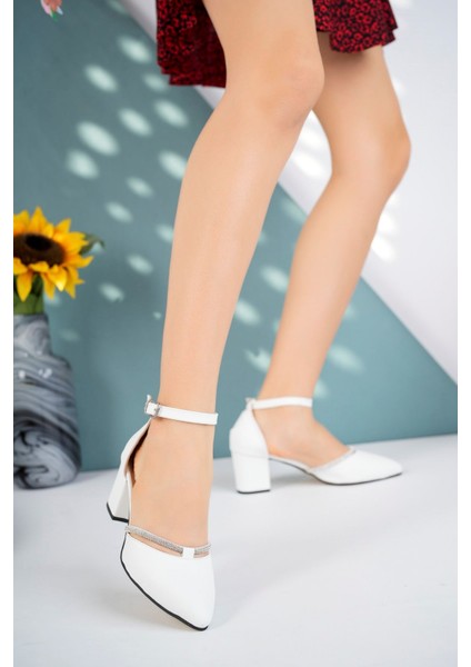 7 Punt Sivri Kalıp Beyaz Cilt Stiletto