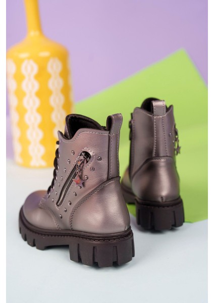 Yan Fermuarlı Platin Çocuk Postal Bot fiyatları