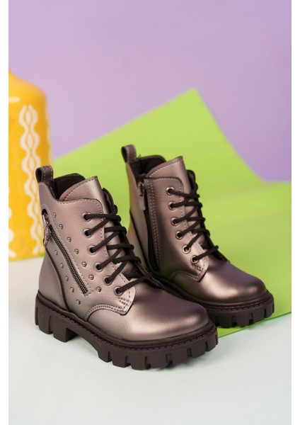 Yan Fermuarlı Platin Çocuk Postal Bot modelleri